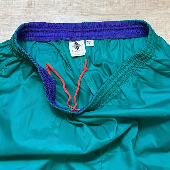 Y2K Nylon Track Pants Men's Large Columbia Windbreaker Gorpcore Hiking Jogger - Picture 4 of 10